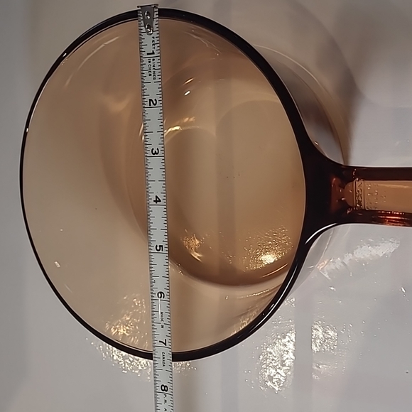 Corningware vision Amber glass saucer pot 1.5L France - Picture 5 of 6